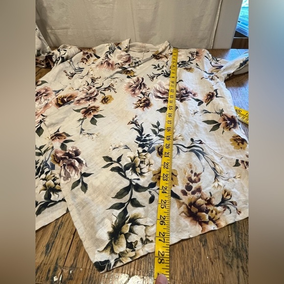 🌺 LUNGO L’ARNO - Linen Floral Jacket - Size S - Picture 10 of 10